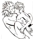  anal axel kingdom_hearts kiss kissing male male_focus roxas yaoi 