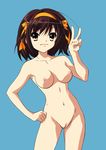  breasts highres navel nipples nude nude_filter photoshop pussy suzumiya_haruhi suzumiya_haruhi_no_yuuutsu uncensored 