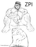  beard big_penis captaingerbear duo erection facial_hair feet hair hairy hi_res humanoid humanoid_feet humanoid_pointy_ears leg_hair looking_pleasured male muscular orc orc_humanoid penis sitting solo_focus spread_legs spreading vein veiny_penis zenpei 