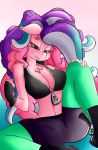  anthro big_breasts breasts chest_tuft cleavage clothed clothing cosplay costume crossover equid equine female friendship_is_magic hi_res huckser mammal marina_(splatoon) my_little_pony nintendo pinkie_pie_(mlp) splatoon tuft video_games 