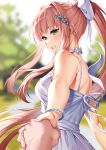  doki_doki_literature_club! dress monika_(doki_doki_literature_club!) satchely summer_dress 