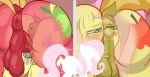  absurd_res anus balls big_macintosh_(mlp) blush braeburn_(mlp) butt equid equine fellatio female feral fluttershy_(mlp) friendship_is_magic group group_sex hi_res male male/female mammal my_little_pony oral penetration penile poneboning pussy sex spitroast threesome vaginal vaginal_penetration 