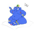  anthro belly big_butt butt diddy_kong_racing donkey_kong_(series) elephant elephantid genie huge_butt jewelry male mammal moobs nintendo obese obese_male overweight overweight_male penis piercing proboscidean puppypaws solo taj_the_genie thick_thighs uncut video_games wide_hips 