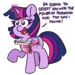  1:1 2019 32232232 alpha_channel cutie_mark dialogue english_text equid eyelashes feathered_wings feathers female feral friendship_is_magic gun hair handgun hi_res horn levitation magic mammal multicolored_hair my_little_pony pistol purple_eyes ranged_weapon simple_background solo text transparent_background twilight_sparkle_(mlp) weapon winged_unicorn wings 