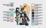  1girl anthro boots character_design character_sheet closed_eyes coat color_code eyelashes eyeshadow fang female female_focus fur furry gloves hair holding holding_weapon idw idw_publishing idw_sonic_comics knee_pads mask official_art ponytail potion sega solo solo_focus sonic_(series) standing tan_fur tooth vial weapon whisper_the_wolf wolf 