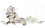  anthro canid canine clothed clothing disney duo female fox hi_res jack_savage lagomorph leporid male mammal nobby_(artist) rabbit sketch skye_(zootopia) sleeping tail_pull tools wrench zootopia 