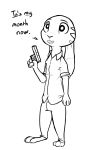  anthro black_and_white clothed clothing dialogue disney english_text hi_res holding_gun holding_object holding_weapon jack_savage lagomorph leporid male mammal monochrome open_mouth rabbit solo standing text weapon zhan zootopia 