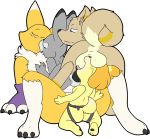  2019 absurd_res alpha_channel animal_crossing anthro canid canine canis digimon digimon_(species) disney domestic_dog female from_behind_position fur group hi_res interspecies isabelle_(animal_crossing) judy_hopps lagomorph leporid male mammal multicolored_tail neck_tuft nintendo nude penetration pussy rabbit rear_view renamon sex sex_toy shen shenhibiki shih_tzu simple_background toy_dog transparent_background tuft vaginal vaginal_penetration video_games white_fur yellow_fur zootopia 