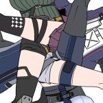  4girls ak-12_(girls_frontline) an-94_(girls_frontline) defy_(girls_frontline) girls_frontline m4a1_(girls_frontline) multiple_girls pants pleated_skirt radish_p short_shorts shorts skirt st_ar-15_(girls_frontline) tactical_clothes thigh_strap thighhighs thighs 