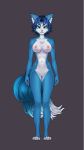  2019 2d_animation animated anthro big_tail blue_fur blue_hair breasts butt canid canine canis digital_media_(artwork) female fox front_view fur hair krystal kuja legend_of_krystal lok:r mammal nintendo nipples nude pussy rear_view side_view simple_background smile solo star_fox turnaround video_games 