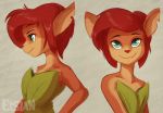  activision anthro brown_fur brown_hair cervid clothed clothing elora elsian faun female fur green_eyes hair looking_at_viewer mammal sketch spyro_reignited_trilogy spyro_the_dragon tagme video_games 