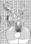  amy_rose anal anal_penetration blaze_the_cat clothing comic hi_res internal legwear male male/male monochrome penetration screentone sonic_(series) stockings text transparent_dick white_crest 