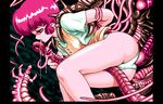  1993 4bpp 90s between_thighs injuu_genmu licking panties pink_hair ringer_bell shikatori_tsubame tentacle thighs underwear 