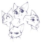  alec8ter anthro arctic_fox canid canine clothed clothing disney female fox mammal simple_background sketch skye_(zootopia) smile solo white_background zootopia 