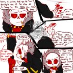  1:1 alternate_universe animated_skeleton blood bodily_fluids bone english_text lizheru not_furry papyrus_(underfell) papyrus_(undertale) sans_(undertale) skeleton text undead underfell undertale video_games 