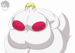  alexyonray anthro areola belly big_breasts breasts butt canid canine canis fan_character female fur hi_res huge_breasts huge_nipples hyper hyper_breasts looking_at_viewer mammal morbidly_obese nipples nude obese overweight overweight_female pussy solo wolf 