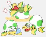  bodily_fluids bubble egg_shell jocomjg64 koopa lying mario_bros nintendo on_back open_mouth reptile scalie shell sleeping smile snooza_koopa snot snot_bubble turtle video_games yellow_body yellow_skin 