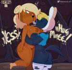  &lt;3 2019 absurd_res adventure_time anthro anthrofied big_breasts big_butt black_body black_fur blonde_hair blush bodily_fluids bottomless breasts butt candy candy_humanoid canid canine canis cartoon_network clothed clothing digital_media_(artwork) duo eyes_closed female female/female fionna_the_human food food_creature food_humanoid fur hair headgear headwear hi_res hug humanoid legwear licking living_candy looking_pleasured mammal motion_lines nipples nude open_mouth partially_clothed saliva somescrub text thick_thighs thigh_highs tongue tongue_out twitter wolf 