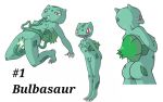  16:10 anthro anthrofied bodily_fluids breasts bulbasaur butt cum darkimpulses female genital_fluids multiple_poses nintendo nipples nude penetration pok&eacute;mon pok&eacute;mon_(species) pok&eacute;morph pose pussy small_breasts solo tentacle_in_mouth tentacles vaginal vaginal_penetration video_games 