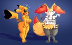 2019 angry anthro areola big_butt big_ears bodily_fluids braixen breasts butt digital_media_(artwork) drooling duo feet female fur hypnosis iamaneagle_(artist) looking_away mind_control nintendo nude open_mouth pikachu pok&eacute;mon pok&eacute;mon_(species) pussy saliva sign spiral_eyes standing stick text thick_thighs toes video_games 