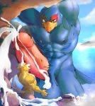  anthro avian ball_fondling balls big_balls big_penis bird bodily_fluids city cum cum_in_water cum_on_balls cum_on_face cum_on_ground cum_on_penis detailed_background erection falco_lombardi fondling fox_mccloud genital_fluids hi_res humanoid_penis licking looking_down macro male male/male mayar nintendo nipple_lick nipple_play nipple_stimulation nipples oral penile penis penis_lick sex ship size_difference smile star_fox tongue tongue_out vehicle video_games worship 