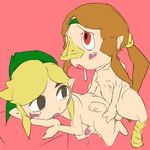  1girl anal artist_request futa_with_male futanari link medli monster_girl multiple_penises pegging penis rito the_legend_of_zelda the_legend_of_zelda:_the_wind_waker toon_link 