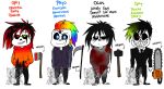  animated_skeleton bone english_text group hi_res iphy lizheru male not_furry ocus ophy phyo skeleton text undead 