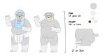  2017 4_fingers 4_toes ageplay anthro balls belly bib bonnet clothing diaper erection eyewear fingers flaccid fur glasses grey_body grey_fur headgear headwear hi_res humanoid_hands infantilism male model_sheet moobs nipples old overweight pacifier penis pubes scruffy small_penis solo standing toes tuta tuta_(character) 