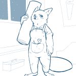  1:1 anthro arctic_fox barefoot canid canine clothed clothing disney female fox holding_object mammal overalls replytoanons sky skye_(zootopia) solo standing star starry_sky tools window wrench zootopia 