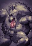  2016 anthro autofellatio balls biceps big_muscles black_nose butt canid canine canis claws digital_media_(artwork) ekumaru erection eyes_closed fangs fur grey_background huge_muscles male mammal masturbation muscular muscular_male nude oral oral_masturbation penile penile_masturbation penis simple_background solo teeth tongue vein veiny_penis were werecanid werecanine werewolf wolf 