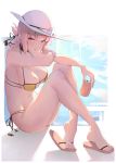  bikini fate/grand_order florence_nightingale_(fate/grand_order) pointy_ears swimsuits yukikiri 
