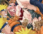  anal blush boots breasts censored clone clones cum cum_in_ass cum_in_pussy forest gangbang grin group_sex haruno_sakura lowres naruto nature open_mouth smile uzumaki_naruto vaginal woods 