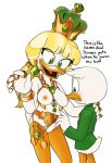  age_difference anatid anseriform anthro avian bird breasts crown d-rock disney duck ducktales ducktales_(2017) female glittering_goldie jewelry louie_duck male mature_female necklace older_female ring young 