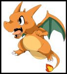  2013 charizard doneru nintendo open_mouth pok&eacute;mon pok&eacute;mon_(species) video_games 