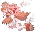  animal_ears fate/extra fate/extra_ccc fate/grand_order fate/stay_night kitsune naked_apron ssangbong-llama tail tamamo_no_mae 