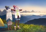  joker_(tomakin524) kagamihara_nadeshiko long_hair pantyhose shima_rin yuru_camp 