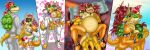3:1 absurd_res aged_up anthro armband baby balls bed belly big_belly black_tie_(suit) bodily_fluids bowser bowser_jr. breastfeeding breasts butt clothing crossgender dress female furniture genitals group hair heartlessangel3d hi_res horn koopa lactating legband long_hair male male/female mario_bros milk nintendo nipples open_mouth oral orange_body orange_scales penis ponytail pregnant pussy red_eyes red_hair scales scalie sharp_teeth smile spiked_armband spiked_legband spikes suit teeth trio vaginal wedding_dress young