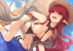  alpha_(alpha91) arknights bikini fang pointed_ears sex swimsuit tail vigna_(arknights) 