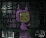 2023 :3 animal_crossing anthro black_bars clothing domestic_cat dress featureless_feet feet felid feline felis female gesture graffiti hi_res machine mammal meow-lingual meow_(animal_crossing) meowlingual middle_finger multicolored_clothing multicolored_dress nintendo pink_body pink_clothing pink_dress qr_code rice_junk robot shaded simple_eyes smug smug_face solo tail two_tone_clothing two_tone_dress whiskers