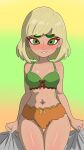  absurdres arms_(game) bikini blonde_hair green_eyes highres min_min_(arms) nintendo non-web_source super_smash_bros. swimsuit 