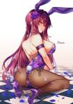  animal_ears ass bunny_ears bunny_girl cameltoe fate/grand_order fishnets heels maett pantyhose scathach_(fate/grand_order) tail 