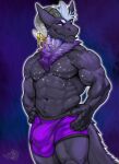 anthro bulge clothing genital_outline hand_on_hip hi_res male muscular muscular_male panpy_draws solo tagme thorin_(kiku) underwear wickerbeast