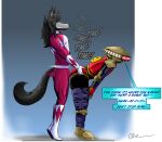 aime_westly_(babyaren) alpha_5_(power_rangers) android andromorph anthro anthro_on_machine babyaren big_butt black_body black_fur brass_instrument bugle butt clothed clothed_sex clothing dry_humping duo eyes_closed fur group hair hi_res humanoid intersex long_hair machine male male/male mighty_morphin_power_rangers multicolored_body multicolored_fur musical_instrument onomatopoeia power_rangers power_rangers_zeo robot sex simple_background sound_effects speech_bubble text two_tone_body two_tone_fur wind_instrument