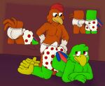 anthro avian barefoot bird boxers_(clothing) boxers_only briefs briefs_only butt chicken clothed clothing disney duo feet frottage galliform gallus_(genus) gramy grinding jose_caricoa male male/male panchito_pistoles parrot penile phasianid polka-dot_boxers polka-dot_underwear sex tented_briefs tenting tighty_whities topless underwear underwear_only white_boxers white_briefs white_clothing white_underwear