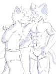 boy_kisser_(meme) clothing duo felid feline hi_res male male/male mammal meme palister35 thick_thighs underwear