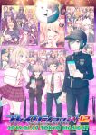  1girl 3boys ahoge akamatsu_kaede amami_rantaro asahina_aoi backpack bag baseball_cap black_hair black_hat black_jacket black_pants black_skirt black_socks blonde_hair brown_footwear brown_hair buttons celestia_ludenberg clenched_hand collared_jacket collared_shirt copyright_notice crest cross-laced_footwear danganronpa:_trigger_happy_havoc danganronpa_(series) danganronpa_2:_goodbye_despair danganronpa_3_(anime) danganronpa_another_episode:_ultra_despair_girls danganronpa_v3:_killing_harmony dated denim double-breasted enoshima_junko eyelashes fingernails fujisaki_chihiro fukawa_toko gokuhara_gonta green_eyes green_jacket green_necktie green_sleeves grey_eyes hagakure_yasuhiro hair_between_eyes hair_ornament hanamura_teruteru hand_up harukawa_maki hat highres hinata_hajime holding_ticket hood hood_down hooded_jacket hoshi_ryoma ikusaba_mukuro indoors iruma_miu ishimaru_kiyotaka jacket jeans k1-b0 kirigiri_kyoko kneehighs koizumi_mahiru komaeda_nagito kuwata_leon kuzuryu_fuyuhiko layered_sleeves light_particles long_hair long_sleeves looking_at_viewer maizono_sayaka miniskirt mioda_ibuki mizutama momota_kaito monokuma monomi_(danganronpa) multiple_boys munakata_kyousuke museum musical_note musical_note_hair_ornament musical_note_print naegi_komaru naegi_makoto nanami_chiaki necktie ogami_sakura oma_kokichi open_mouth owada_mondo owari_akane painting_(object) pants pekoyama_peko pink_vest pleated_skirt pocket promotional_art purple_skirt saihara_shuichi saionji_hiyoko sakakura_juuzou shinguji_korekiyo shirogane_tsumugi shirt shoes short_hair short_sleeves skirt sneakers socks soda_kazuichi sonia_nevermind tanaka_gundham togami_byakuya togami_byakuya_(danganronpa_2) tojo_kirumi tsumiki_mikan vest waving white_bag white_footwear white_shirt white_sleeves yamada_hifumi yonaga_angie yukizome_chisa yumeno_himiko 