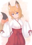  animal_ears cocoasabure kitsune miko tail 