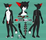 anthro claus_(timmy_rap_1o1) domestic_cat felid feline felis hi_res humanoid lemonpuff male mammal model_sheet solo tuxedo_cat