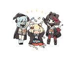  &gt;_&lt; 3girls animal_ears arknights bear_ears black_cape black_eyes black_hat black_jacket black_shirt black_skirt blonde_hair blush_stickers boots brown_hair candy candy_hair_ornament cape chibi commentary demon_tail fake_facial_hair fake_horns fake_mustache fake_tail food food-themed_hair_ornament full_body fur_collar green_eyes green_hair gummy_(arknights) hair_ornament halloween_bucket halloween_costume hat horn_hairband horns istina_(arknights) jack-o&#039;-lantern jack-o&#039;-lantern_hair_ornament jacket legwear_garter long_hair long_sleeves medium_hair multicolored_hair multiple_girls neckerchief open_mouth orange_pantyhose pantyhose red_hair red_pantyhose sailor_collar shirt shoes simple_background single_legwear_garter sitting skirt socks standing streaked_hair sweater symbol-only_commentary tail two-tone_hair wariza white_background white_neckerchief white_sailor_collar white_socks witch_hat wrapped_candy yukijiro zima_(arknights) 