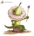 agamid crown cryptid-creations frilled_lizard lizard reptile rock scalie solo 